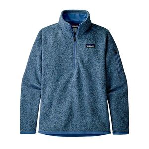 Womens Patagonia Small Better Sweater Quarter-Zip Fleece Berlin Blue